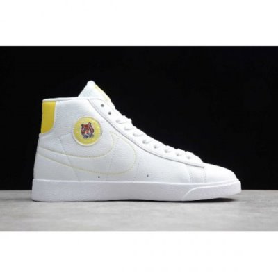 Nike Blazer Mid Qs Hh Beyaz / Turuncu / Sarı Kaykay Ayakkabı Türkiye - GFB80W39